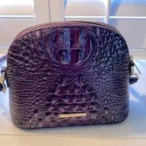 New Brahmin small Georgina Crossbody handbag in ultraviolet hombre, purple